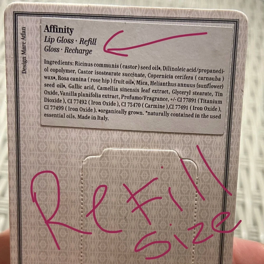 Kjaer Weis Lip Gloss (Affinity color) Lip Gloss Refill - NWT sealed got 2025